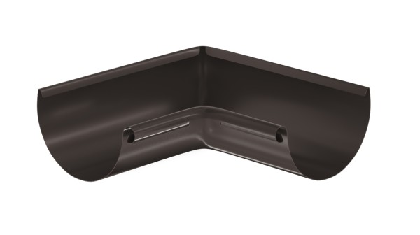 Водосток Aquasistem, система 125x90 - Угол желоба, внутренний 90° RR 32 Тёмно-Коричневый купить в Высоковске