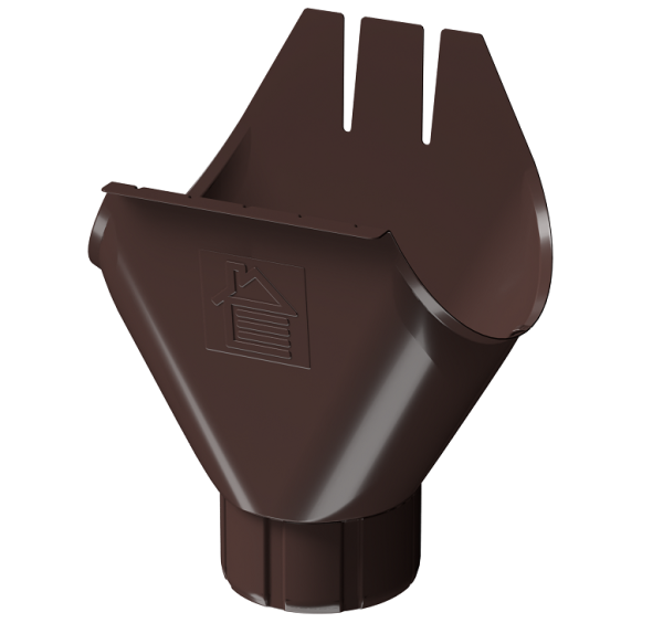 Воронка желоба D125 Döcke STAL PREMIUM Шоколад, (RAL 8019) купить в Высоковске