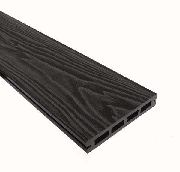 Террасная доска из ДПК Terrapol Смарт 3D Пустотелая с пазом Черное дерево купить в Высоковске