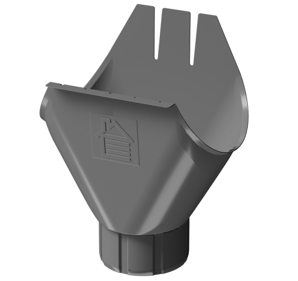 Воронка желоба D125 Döcke STAL PREMIUM Графит, (RAL 7024) купить в Высоковске