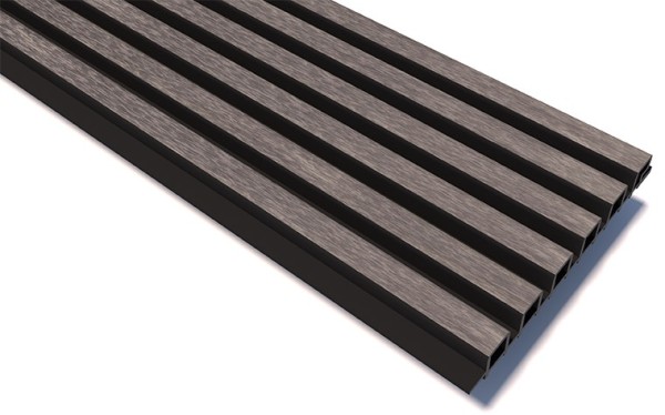 Реечные панели WOODVEX Lines Ultra Smoke gray купить в Высоковске