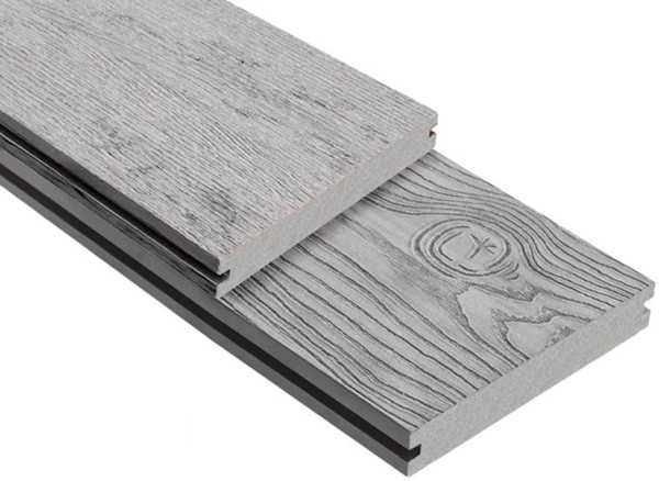 Террасная доска ДПК Outdoor 3D полнотелая STORM/OCEAN GREY серая микс купить в Высоковске