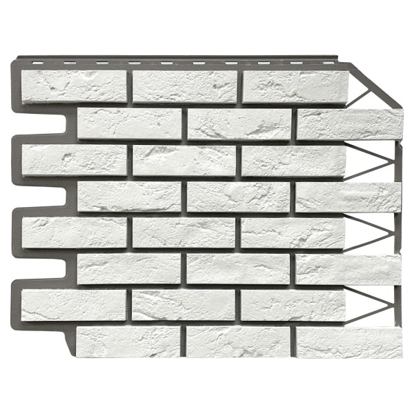 Фасадная панель FineBer, Кирпич Баварский, Белый купить в Высоковске