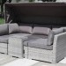 Диван-Трансформер AFINA плетеный из иск. ротанга AFM-320G Grey купить в Высоковске