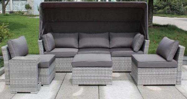 Диван-Трансформер AFINA плетеный из иск. ротанга AFM-320G Grey купить в Высоковске