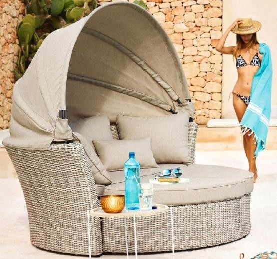 Диван-Трансформер AFINA плетеный из иск. ротанга AFM-325 Beige купить в Высоковске