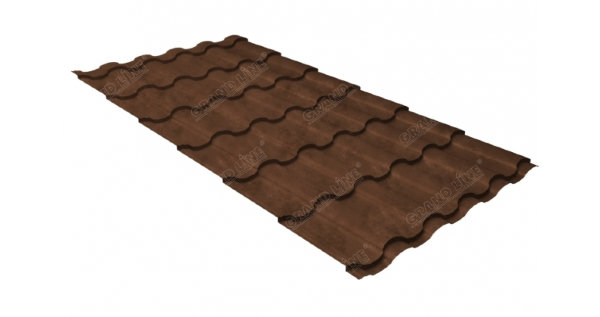 Металлочерепица кредо 0,45 Safari Twincolor Brown купить в Высоковске
