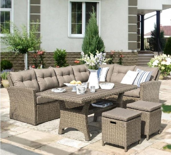 Комплект мебели AFINA плетеной из иск. ротанга AFM-307B Beige купить в Высоковске