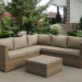 Комплект мебели AFINA плетеной из иск. ротанга YR825B Beige купить в Высоковске
