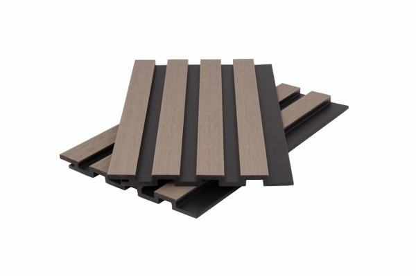 Стеновая панель брусковая двухцветная co-extrusion, snow mix купить в Высоковске