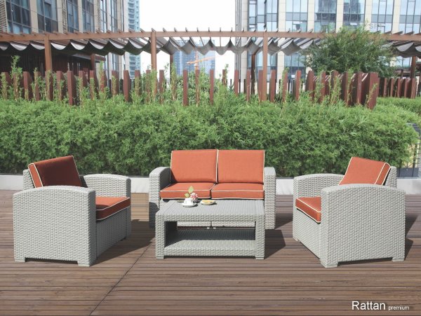 Уличные диваны и кресла коллекции Rattan Premium 4 купить в Высоковске