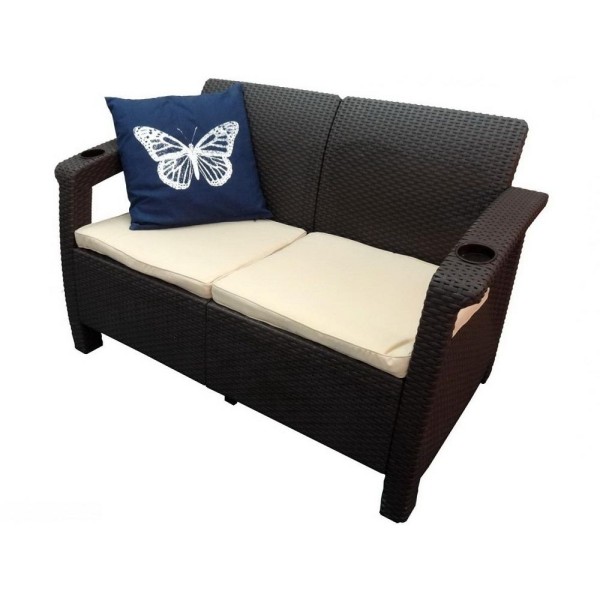 Двухместный диван Yalta Sofa Seаt венге купить в Высоковске