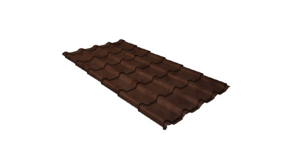 Металлочерепица камея 0,45 Safari Twincolor Brown купить в Высоковске