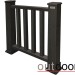 Ограждение из ДПК Outdoor Классик 3D STORM чёрный купить в Высоковске