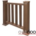 Ограждение из ДПК Outdoor Классик 3D STORM коричневый микс купить в Высоковске