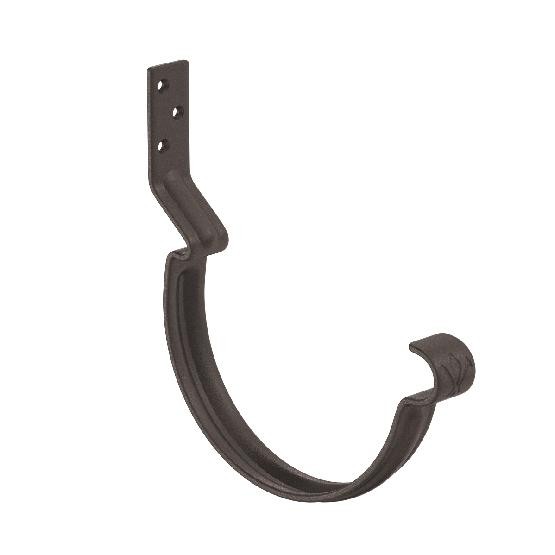 Водосток Aquasistem, Система 125x90 - Крюк крепления желоба короткий RR 32 Тёмно-коричневый matt купить в Высоковске