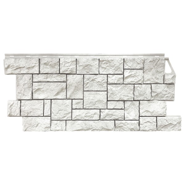 Фасадная панель FineBer, Камень Дикий, Жемчужный купить в Высоковске