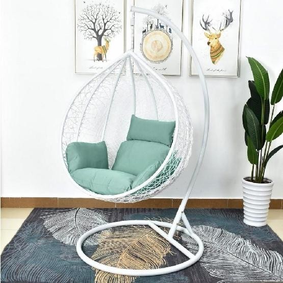 Кресло Подвесное из искусственного ротанга AFM-168A-L White/Green купить в Высоковске