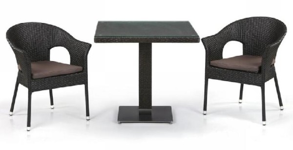 Комплект плетеной мебели AFINA из иск. ротанга T605SWT/Y79A-W53 Brown 2Pcs купить в Высоковске