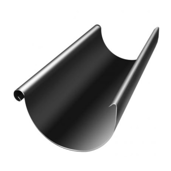 Водосток Grand Line 125x90 – Желоб 3м RAL 9005 купить в Высоковске