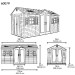 Сарай пластиковый LifeTime 15x8 DD купить в Высоковске