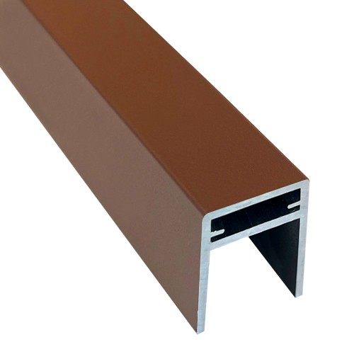 П-профиль Алюминиевый EasyDecking 35x25 Коричневый купить в Высоковске