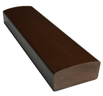 Лавочный брус Ecodecking Некст полнотелый глянцевый 70х35 шоколад купить в Высоковске