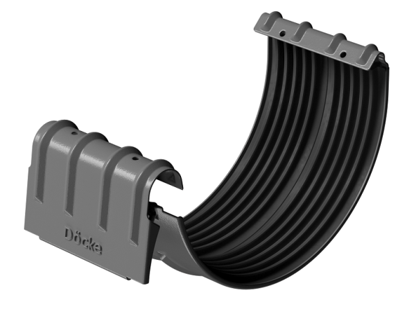 Соединитель желобов D125 Döcke STAL PREMIUM Графит, (RAL 7024) купить в Высоковске