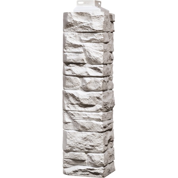 Угол наружный FineBer, Скала, Мелованный белый купить в Высоковске