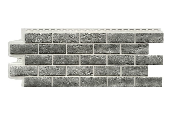 Фасадная панель Grand Line Состаренный кирпич Элит гранит, ШОВ белый купить в Высоковске